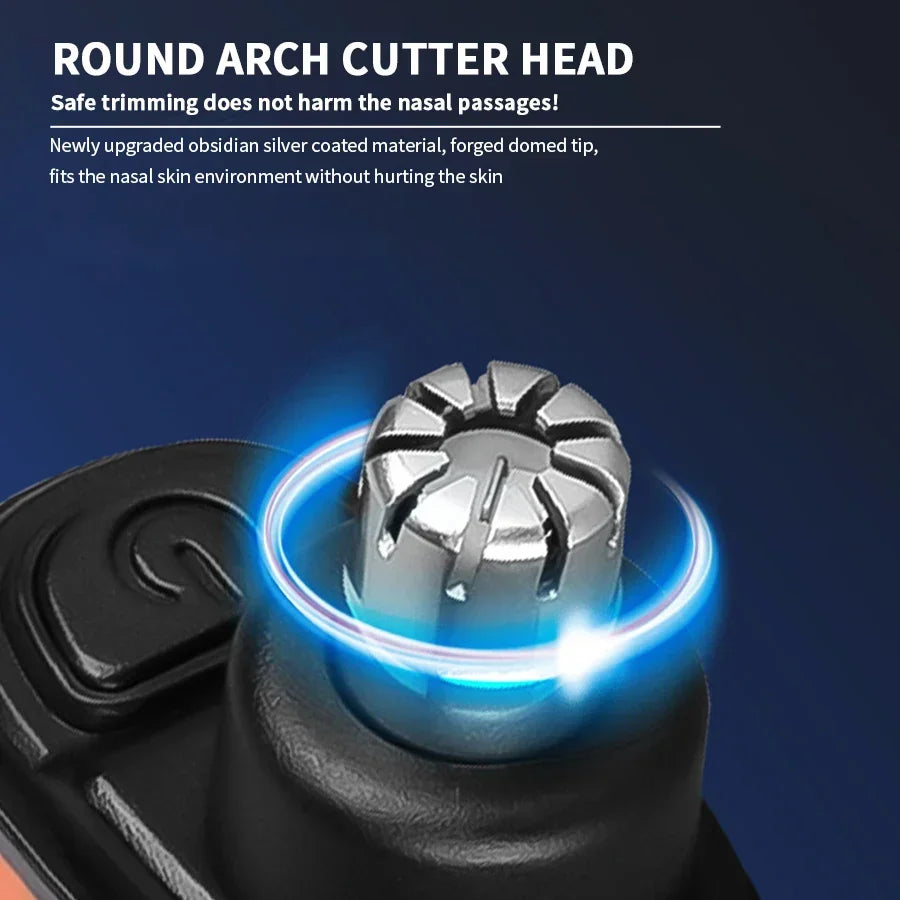 2 In 1 Electric Portable Ear And Nose Hair Trimmer Clipper 2024 Professional Painless Portable Eyebrow For Men