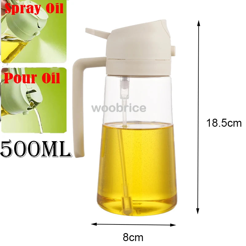 Plastic Spray Oil Sprayer Bottle Spray Oil Dispenser Oil Jar Cruet BBQ Kitchen Baking Roasting Picnic Kitchen Tool