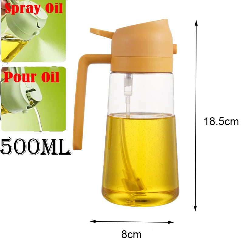 Plastic Spray Oil Sprayer Bottle Spray Oil Dispenser Oil Jar Cruet BBQ Kitchen Baking Roasting Picnic Kitchen Tool