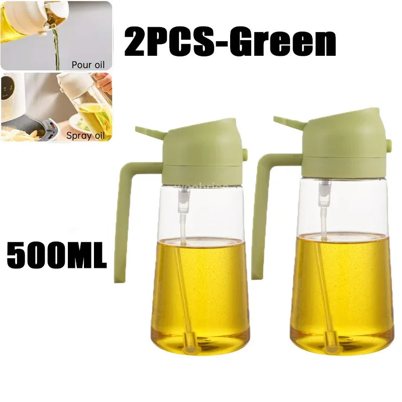 Plastic Spray Oil Sprayer Bottle Spray Oil Dispenser Oil Jar Cruet BBQ Kitchen Baking Roasting Picnic Kitchen Tool