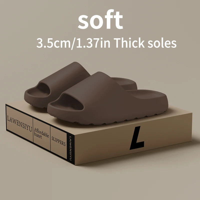 Coconut Slippers Cloud Thick-soled Sandals Summer Fashion Soft Bottom Beach Men Slippers Women's Sandals EVA Slides