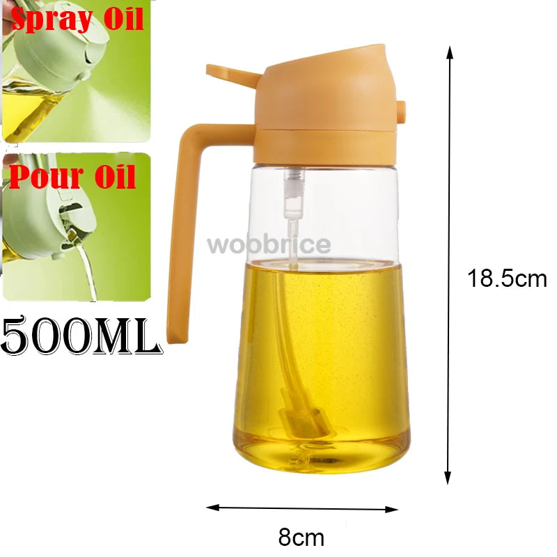 Plastic Spray Oil Sprayer Bottle Spray Oil Dispenser Oil Jar Cruet BBQ Kitchen Baking Roasting Picnic Kitchen Tool