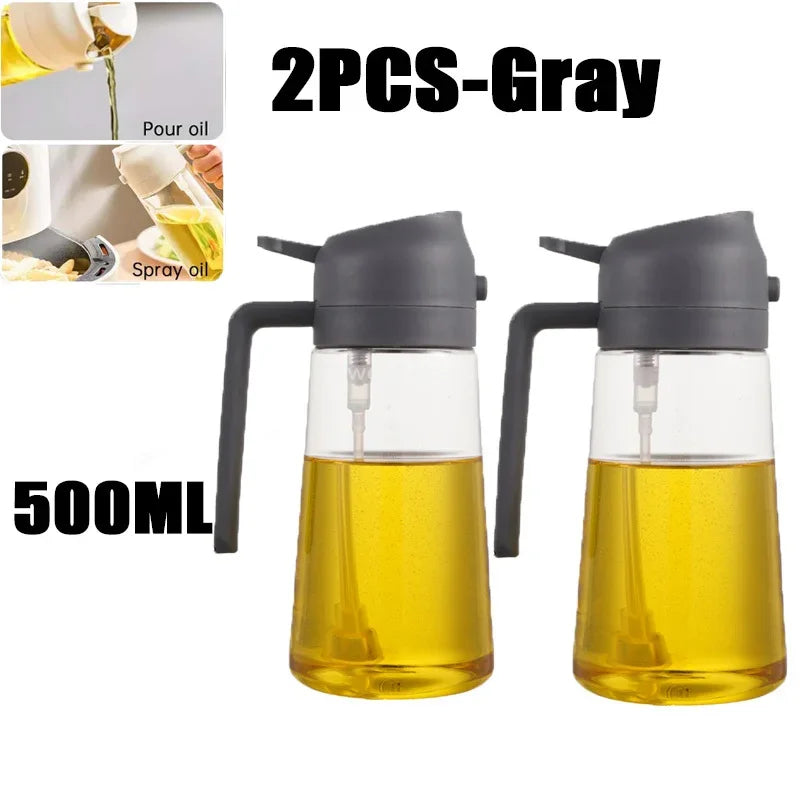 Plastic Spray Oil Sprayer Bottle Spray Oil Dispenser Oil Jar Cruet BBQ Kitchen Baking Roasting Picnic Kitchen Tool